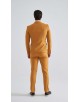 COS-H059 Costume croisé 2 pièces (T46 à T58) - Moutarde