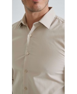 SLIM1009-84 Chemise slim fit - Beige