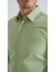 SLIM1009-87 Chemise slim fit - Vert sauge