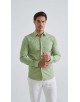 SLIM1009-87 Chemise slim fit - Vert sauge