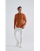 SLIM1009-88 Chemise slim fit - Terracotta