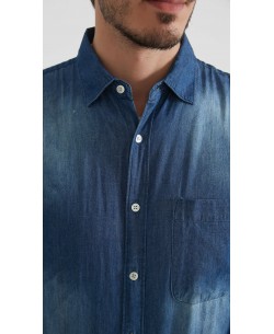 DN-J052-01 Chemise jean - Bleu foncé
