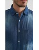 DN-J052-01 Chemise jean - Bleu foncé
