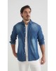 DN-J052-01 Chemise jean - Bleu foncé