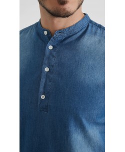 DN-J054-01 Chemise jean - Bleu foncé