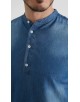DN-J054-01 Chemise jean - Bleu foncé