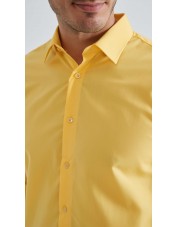 YE-214 Chemise jaune confort fit
