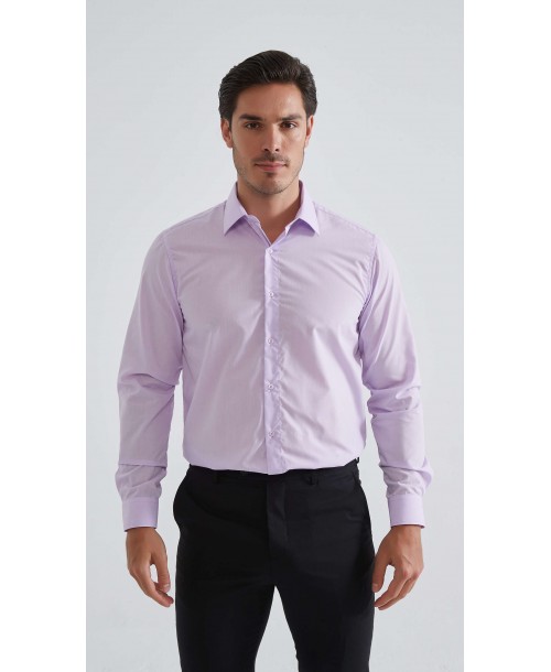 YE-224 Chemise parme confort fit