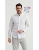 ENZO-116-02 Chemise col mao - Blanc