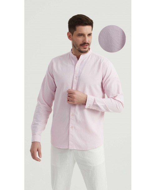 M2501-2 Chemise en oxford - Rose