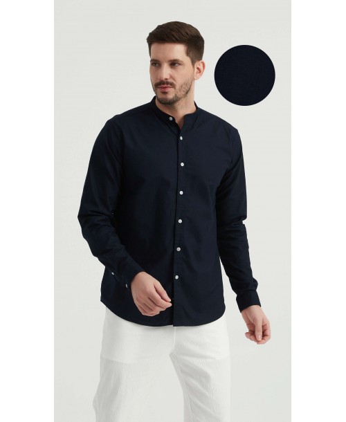 M2501-6 Chemise en oxford - Marine