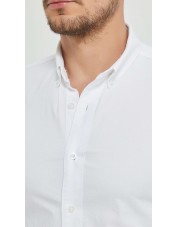 2502-1 Chemise en oxford - Blanc