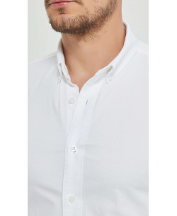 2502-1 Chemise en oxford - Blanc