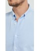 2502-2 Chemise en oxford - Bleu