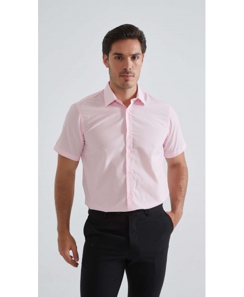 YE-2303 Chemisette rose en confort fit