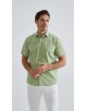 YE-2387 Chemisette vert sauge confort fit