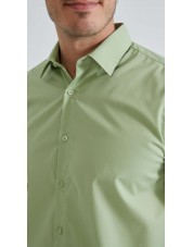 YE-2387 Chemisette vert sauge confort fit
