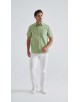 YE-2387 Chemisette vert sauge confort fit