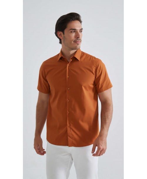 YE-2388 Chemisette terracotta confort fit