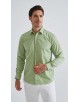 YE-287 Chemise unie coupe confort - Vert sauge