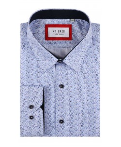GT-7033-10 Chemise à motifs du 2XL au 5XL- Blanc