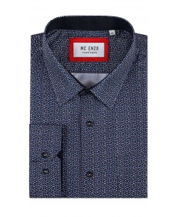 GT-7033-11 Chemise à motifs du 2XL au 5XL- Marine