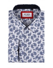 GT-7033-13 Chemise à motifs du 2XL au 5XL- Blanc
