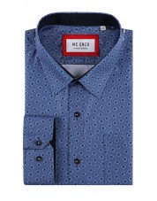 GT-7033-03 Chemise à motifs du 2XL au 5XL- Bleu
