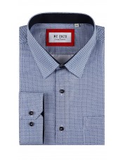 GT-7033-04 Chemise à motifs du 2XL au 5XL- Bleu