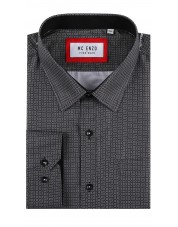 GT-7033-05 Chemise à motifs du 2XL au 5XL- Noir