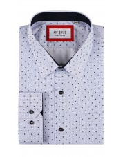 GT-7033-06 Chemise à motifs du 2XL au 5XL- Blanc