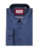 GT-7033-07 Chemise à motifs du 2XL au 5XL- Bleu