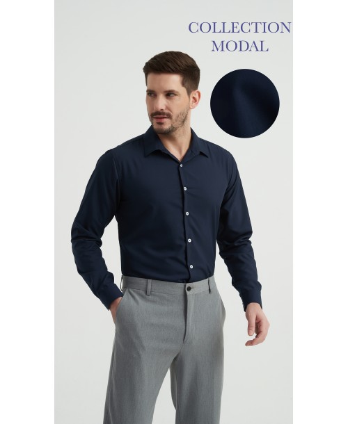 MOD-3308-2 Chemise en modal - Marine