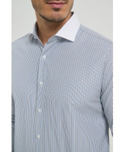 1506245-03 Chemise à rayures coupe confort - Noir