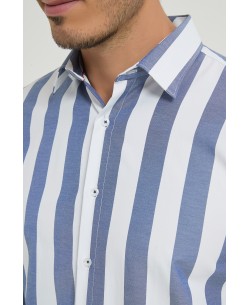 1506249-02 Chemise à rayures coupe confort - Ciel