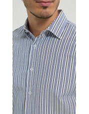 1506249-04 Chemise à rayures coupe confort - Bleu