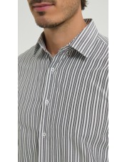 1506249-05 Chemise à rayures coupe confort - Noir