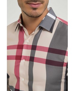 SLIM5052-01 Chemise carreaux tartan slim fit