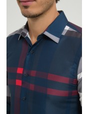 SLIM5052-02 Chemise carreaux tartan slim fit