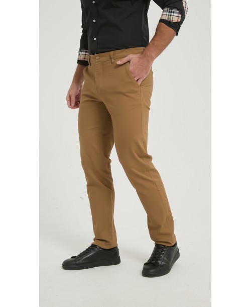 YE-807-32 Chino stretch camel (T38 à T52)
