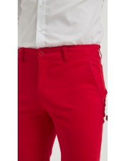 YE-807-38 Chino stretch rouge (T38 à T52)