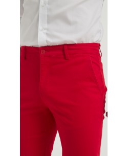 YE-807-38 Chino stretch rouge (T38 à T52)