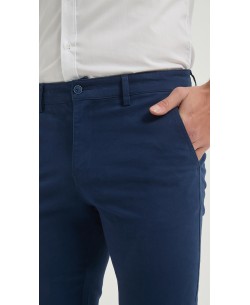 YE-807-39 Chino stretch bleu (T38 à T52)