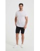 23501-01 T-shirt blanc en lin