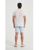 23501-02 T-shirt off white en lin