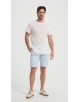 23501-02 T-shirt off white en lin