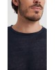 23501-03 T-shirt bleu marine en lin