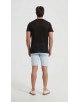 23501-04 T-shirt noir en lin