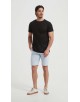 23501-04 T-shirt noir en lin