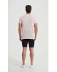 23501-05 T-shirt rose poudré en lin